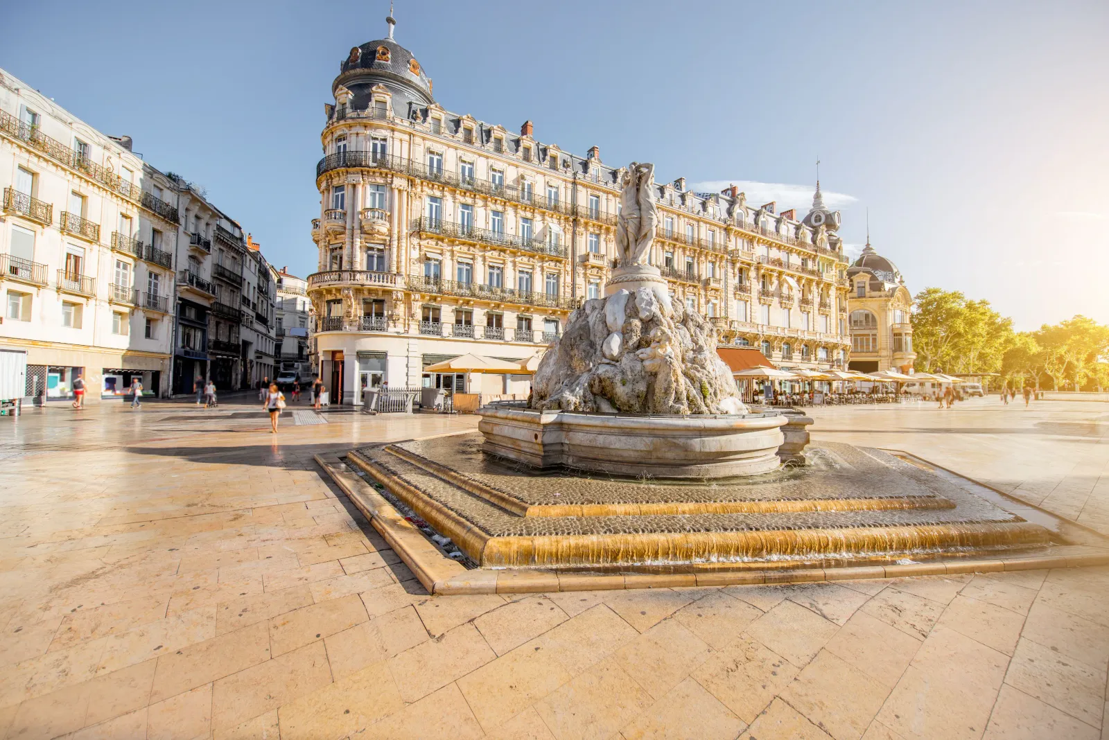 Montpellier, praça da Comédie