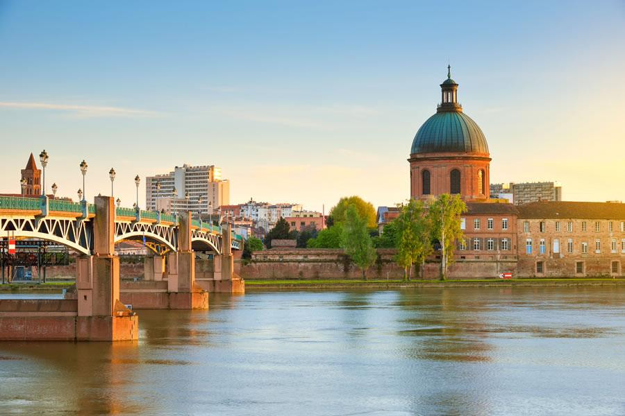 Toulouse pont Saint Pierre Dôme de la Grave